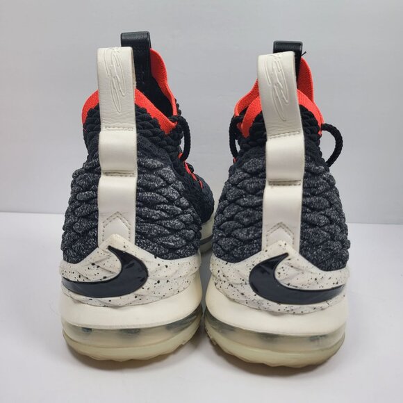 Nike Lebron XV 15 Bright Crimson Men's Black Red Sneakers AQ2363-002 US Sz 11.5 - Picture 4 of 8